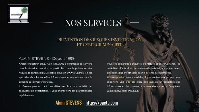 Enquête informatique pour cybersécurité, détournement des données clients, atteinte à la vie privée